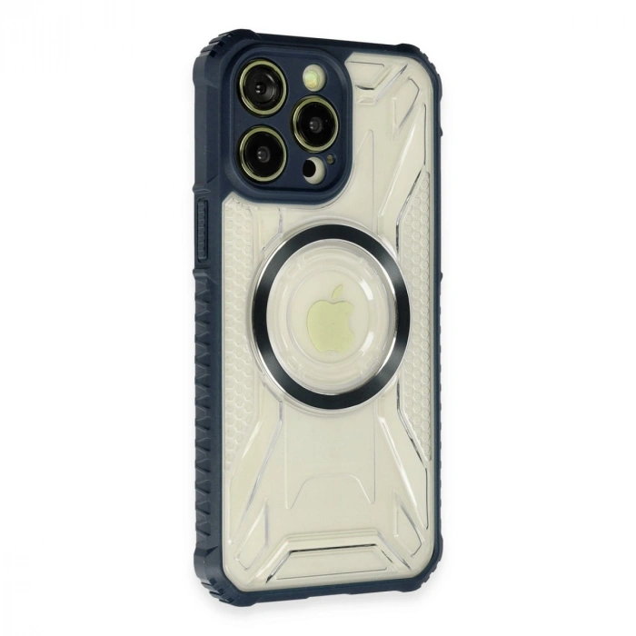Apple İphone 13 Pro Max Kılıf Prag Magneticsafe Kapak - Lacivert