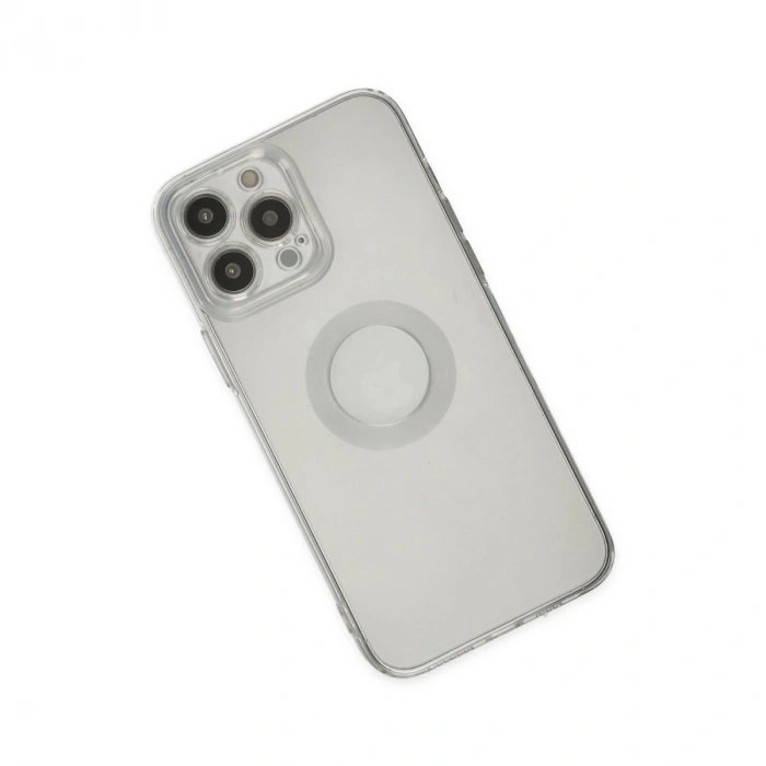 Apple İphone 13 Pro Max Kılıf Santa Lens Silikon - Şeffaf