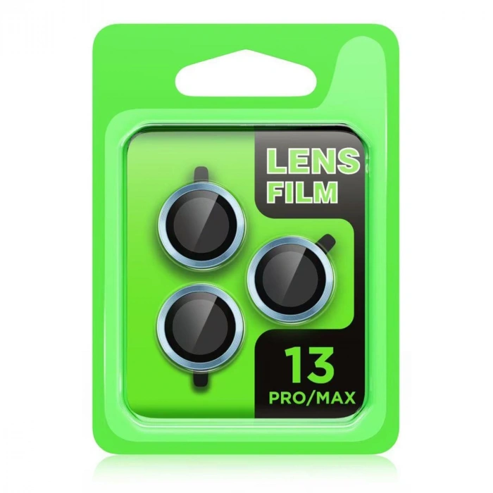 Apple İphone 13 Pro Max Raze Metal Kamera Lens - Mavi