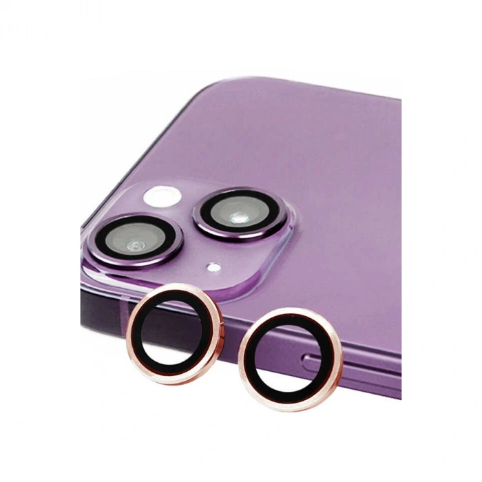 Apple İphone 13 Raze Metal Kamera Lens - Pembe