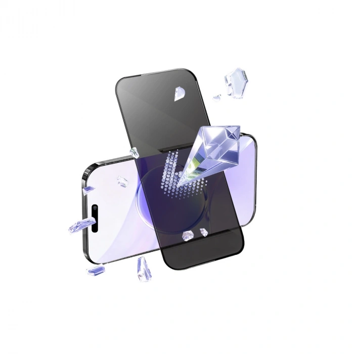 Apple İphone 14 Bilvis 5in1 5d Magic Hayalet Cam Ekran Koruyucu - Siyah