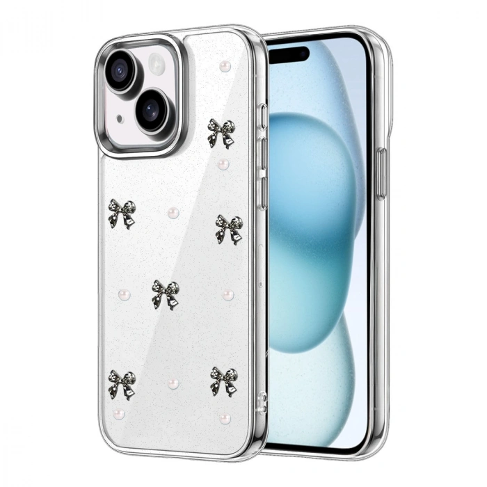 Apple İphone 14 Fiyonk Desenli Kapak - Desen 8