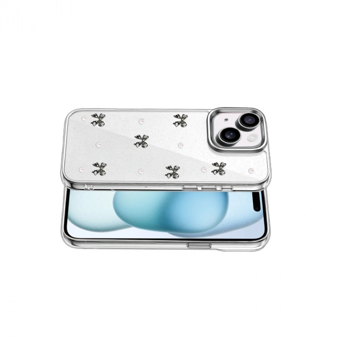 Apple İphone 14 Fiyonk Desenli Kapak - Desen 8