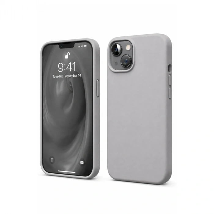 Apple İphone 14 Kılıf First Silikon - Gri