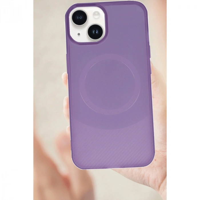 Apple İphone 14 Kılıf Maya Karbon Kapak - Lacivert