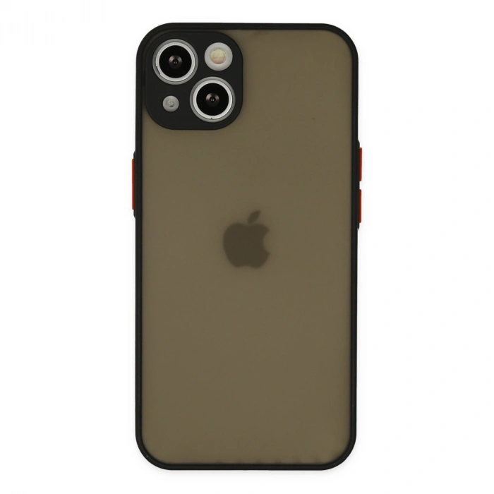 Apple İphone 14 Kılıf Montreal Silikon Kapak - Siyah