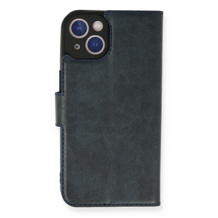 Apple İphone 14 Kılıf Trend S Plus Kapaklı Kılıf - Lacivert