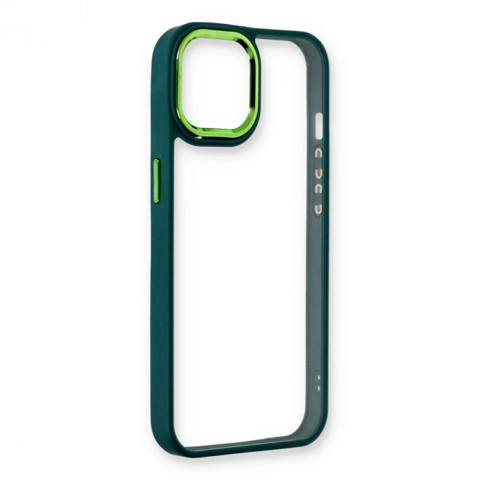 Apple İphone 14 Plus Kılıf Dora Kapak - Haki Yeşil
