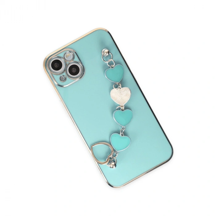 Apple İphone 14 Plus Kılıf Esila Silikon - Su Yeşili