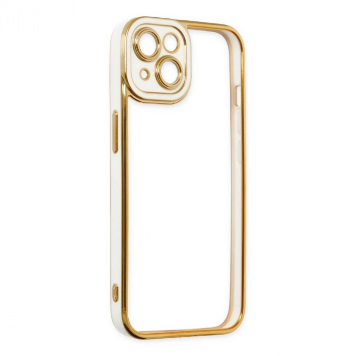 Apple İphone 14 Plus Kılıf Liva Lens Silikon - Beyaz