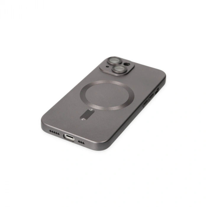 Apple İphone 14 Plus Kılıf Moshi Lens Magneticsafe Silikon - Füme