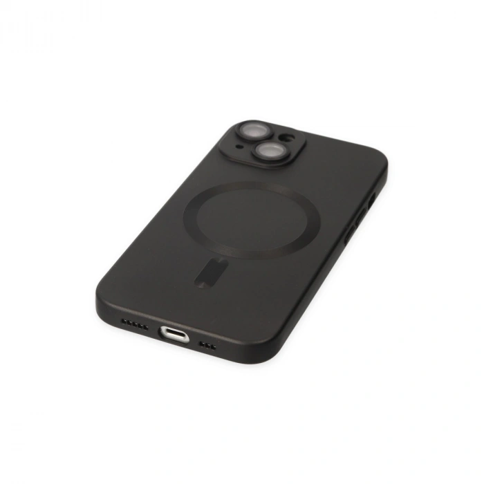 Apple İphone 14 Plus Kılıf Moshi Lens Magneticsafe Silikon - Siyah