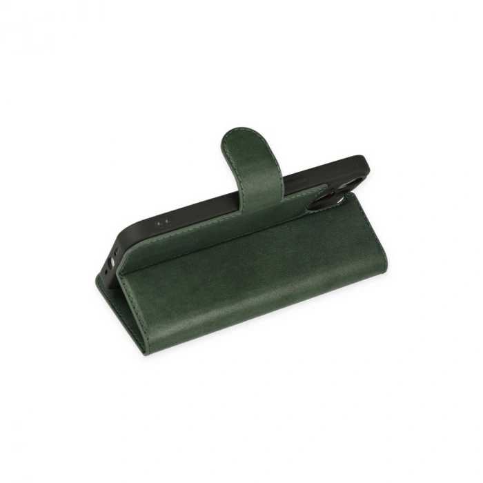 Apple İphone 14 Plus Kılıf Trend S Plus Kapaklı Kılıf - Yeşil