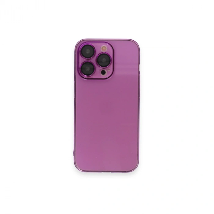 Apple İphone 14 Pro Kılıf Armada Lensli Kapak - Mor