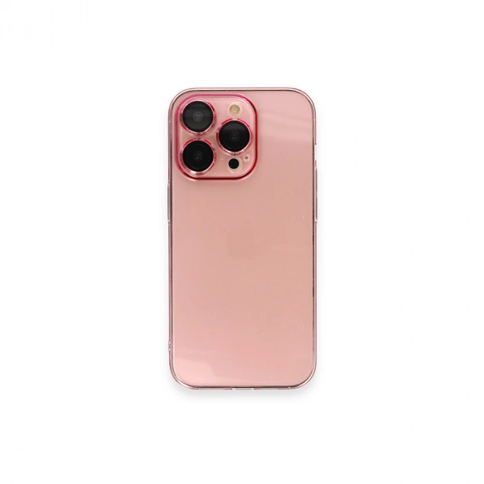 Apple İphone 14 Pro Kılıf Armada Lensli Kapak - Rose Gold