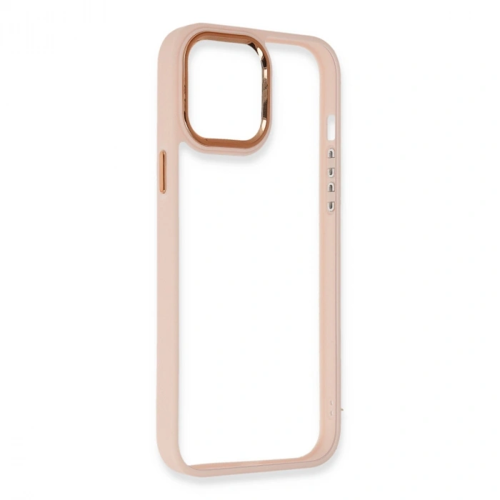 Apple İphone 14 Pro Kılıf Dora Kapak - Pudra