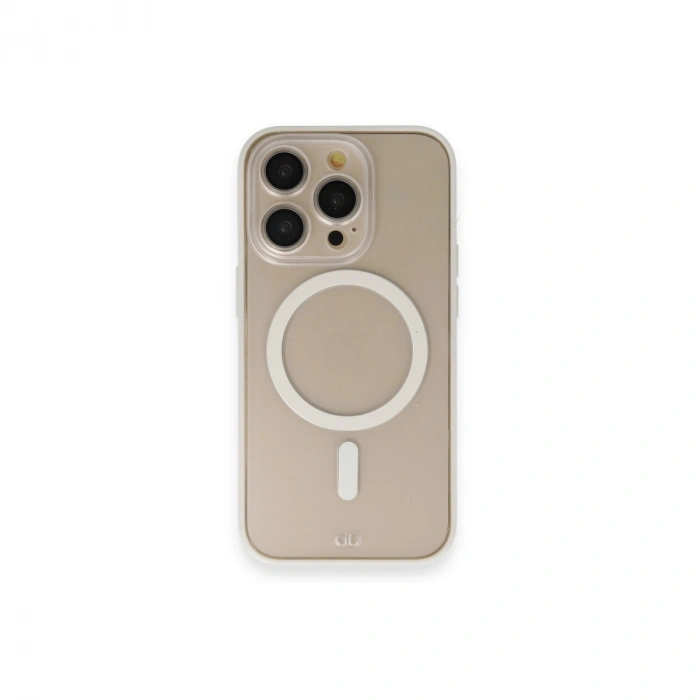 Apple İphone 14 Pro Kılıf Grand Magneticsafe Kapak - Beyaz