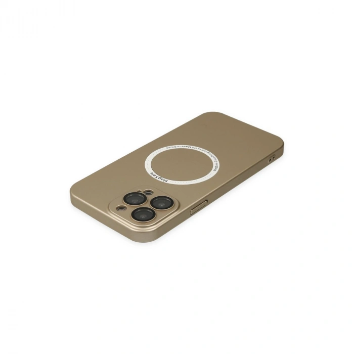 Apple İphone 14 Pro Kılıf Jack Magneticsafe Lens Silikon - Gold