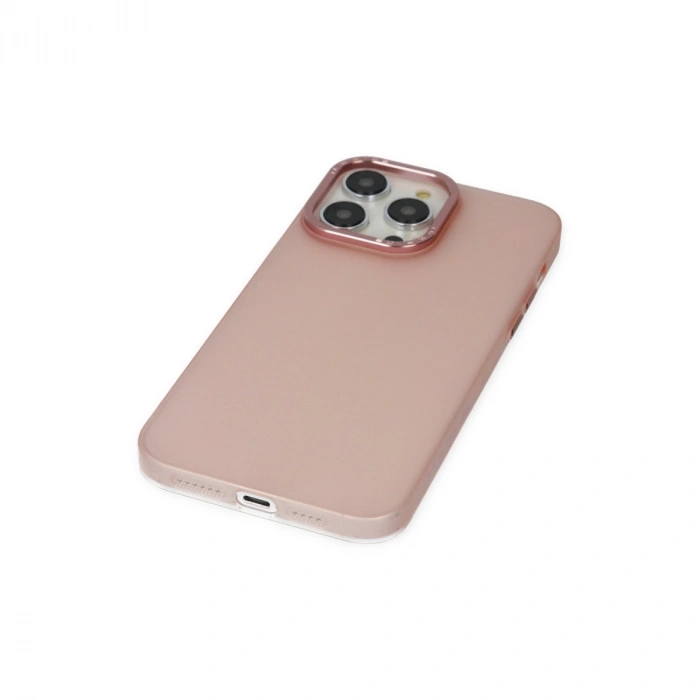 Apple İphone 14 Pro Kılıf Modos Metal Kapak - Pembe