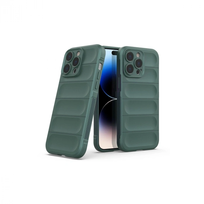 Apple İphone 14 Pro Kılıf Optimum Silikon - Koyu Yeşil