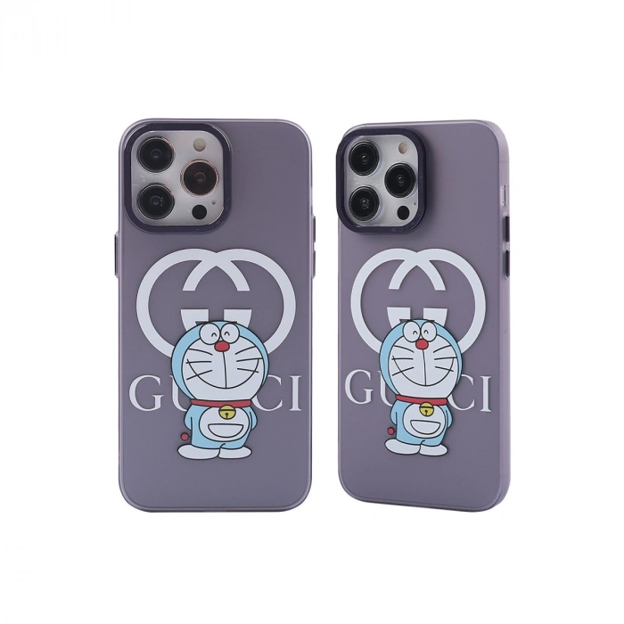 Apple İphone 14 Pro Kılıf Prada Desenli Kapak - Prada Mor - 3