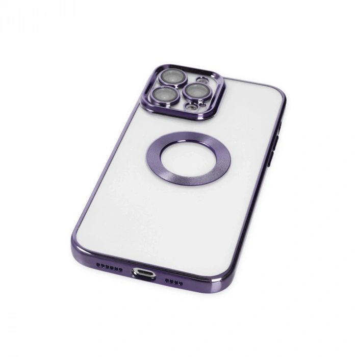 Apple İphone 14 Pro Kılıf Slot Silikon - Mor
