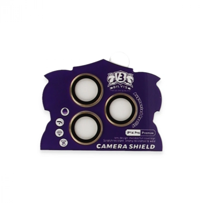 Apple İphone 14 Pro Max Bilvis Titan Kamera Lens - Gold