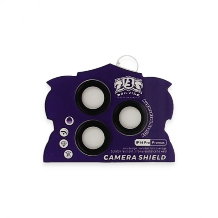 Apple İphone 14 Pro Max Bilvis Titan Kamera Lens - Siyah