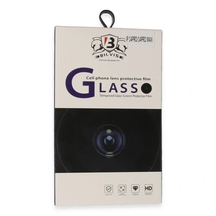 Apple İphone 14 Pro Max Bilvis Titan Kamera Lens - Siyah