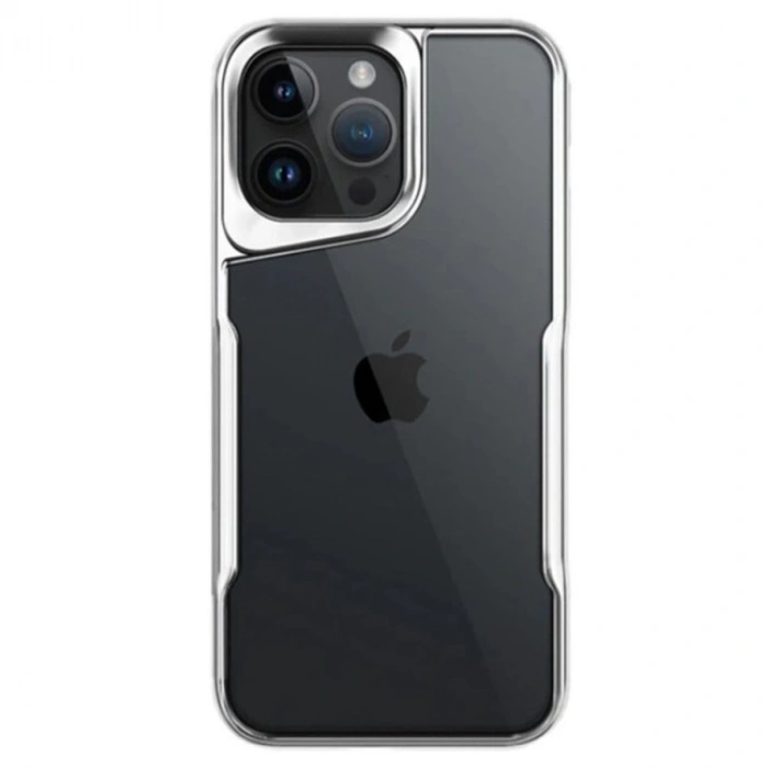 Apple İphone 14 Pro Max Kılıf Boyi Silikon Kapak - Gümüş