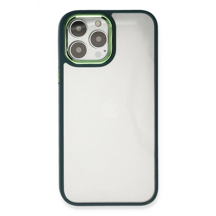 Apple İphone 14 Pro Max Kılıf Dora Kapak - Haki Yeşil