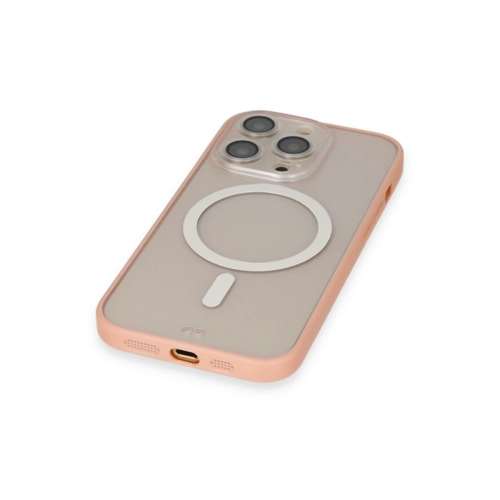 Apple İphone 14 Pro Max Kılıf Grand Magneticsafe Kapak - Pembe