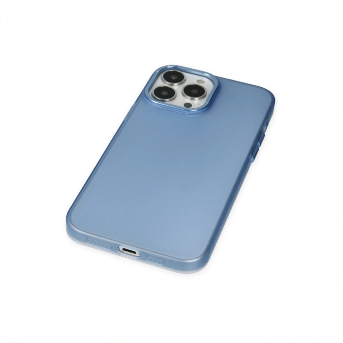 Apple İphone 14 Pro Max Kılıf Modos Metal Kapak - Mavi