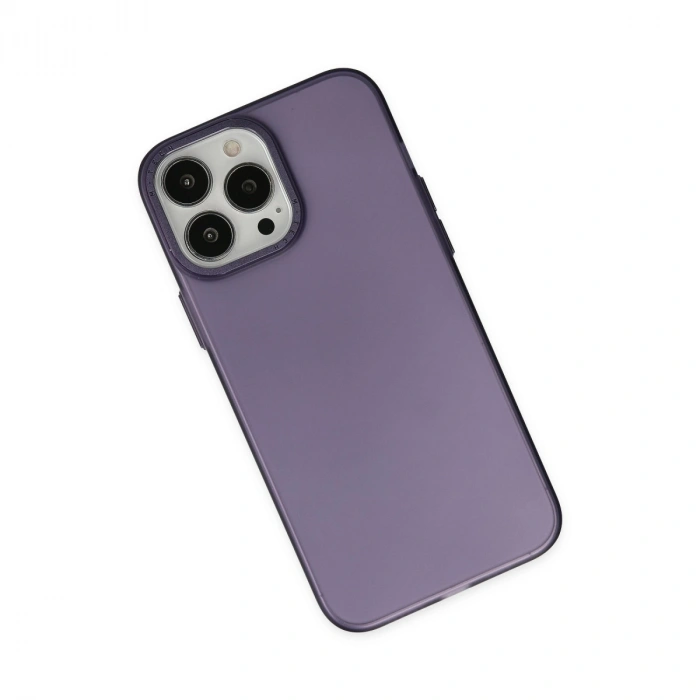 Apple İphone 14 Pro Max Kılıf Modos Metal Kapak - Mor