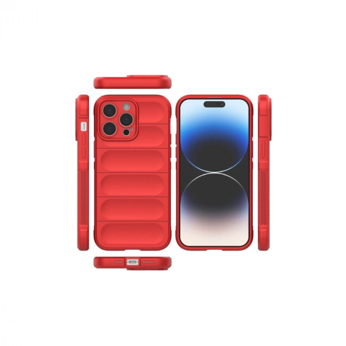Apple İphone 14 Pro Max Kılıf Optimum Silikon - Kırmızı