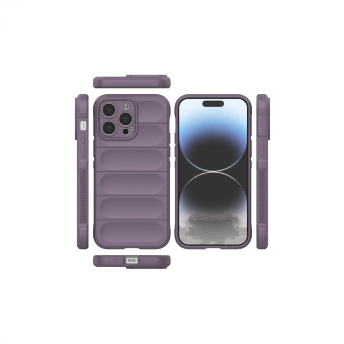 Apple İphone 14 Pro Max Kılıf Optimum Silikon - Mor