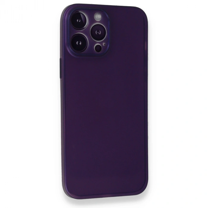 Apple İphone 14 Pro Max Kılıf Pp Ultra İnce Kapak - Mor