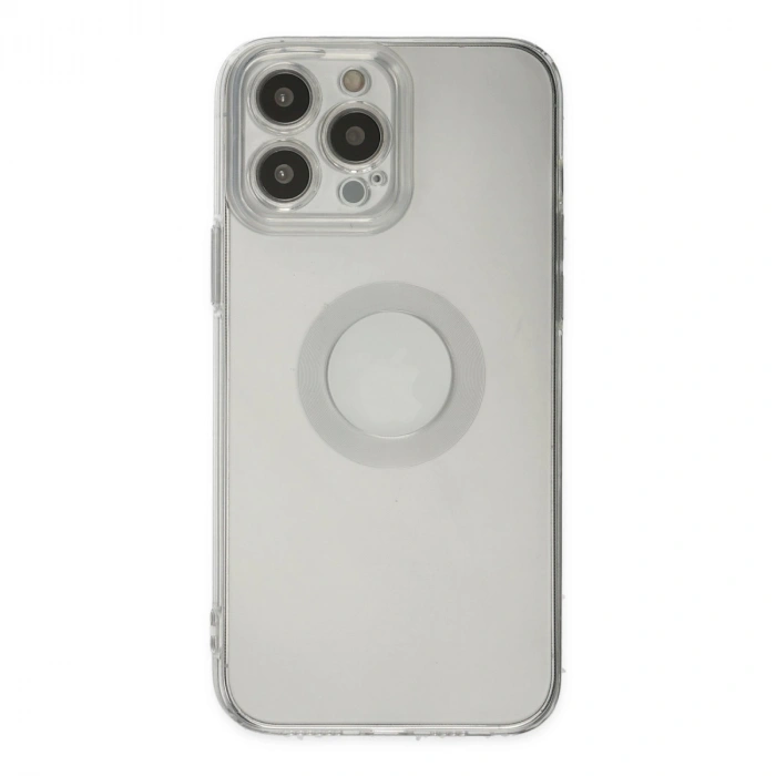 Apple İphone 14 Pro Max Kılıf Santa Lens Silikon - Şeffaf
