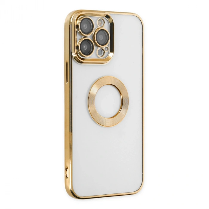 Apple İphone 14 Pro Max Kılıf Slot Silikon - Gold