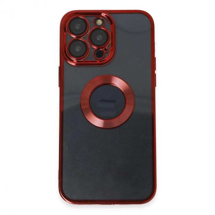 Apple İphone 14 Pro Max Kılıf Slot Silikon - Kırmızı