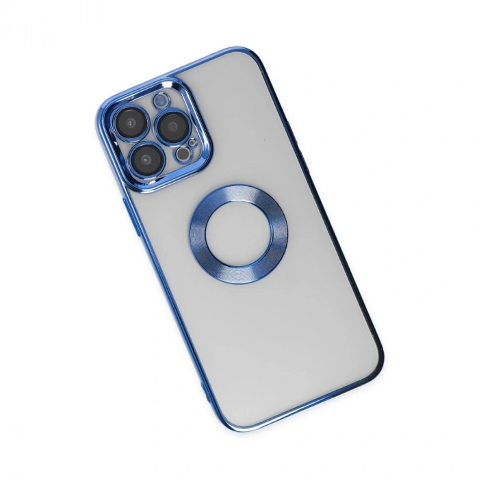 Apple İphone 14 Pro Max Kılıf Slot Silikon - Mavi