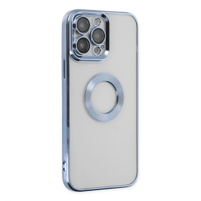 Apple İphone 14 Pro Max Kılıf Slot Silikon - Sierra Blue
