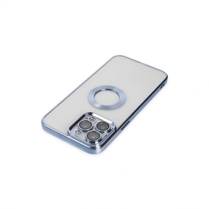 Apple İphone 14 Pro Max Kılıf Slot Silikon - Sierra Blue