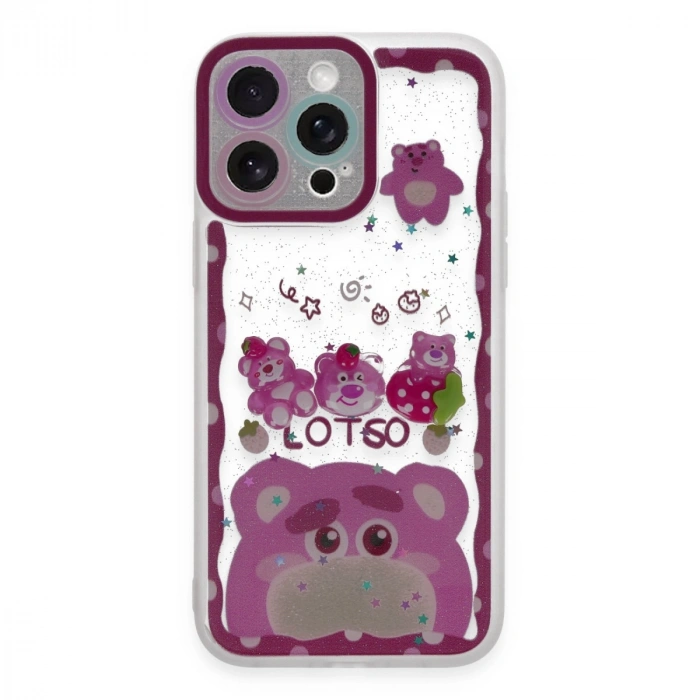 Apple İphone 14 Pro Max Kılıf Sweet Desenli Silikon Kapak - Pembe