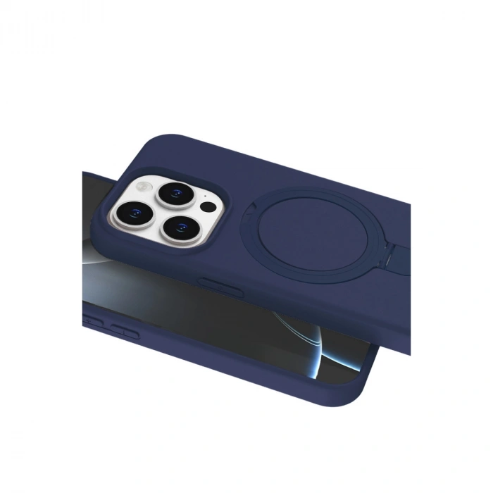 Apple İphone 14 Pro Max Regal Magsafe Standlı Kapak - Lacivert