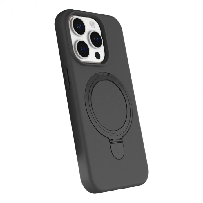 Apple İphone 14 Pro Max Regal Magsafe Standlı Kapak - Titan Gri
