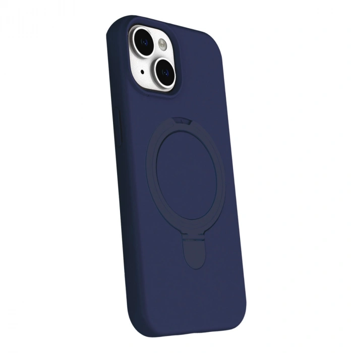 Apple İphone 14 Regal Magsafe Standlı Kapak - Lacivert