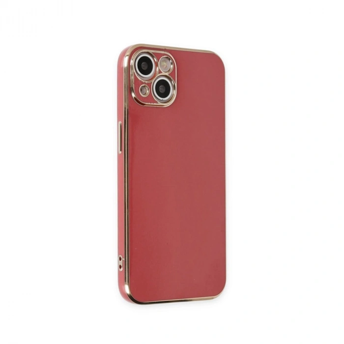 Apple İphone 15 Kılıf Volet Silikon - Kırmızı