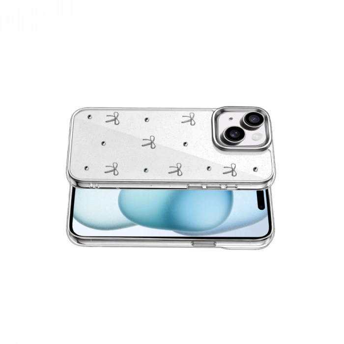 Apple İphone 15 Plus Fiyonk Desenli Kapak - Desen 5