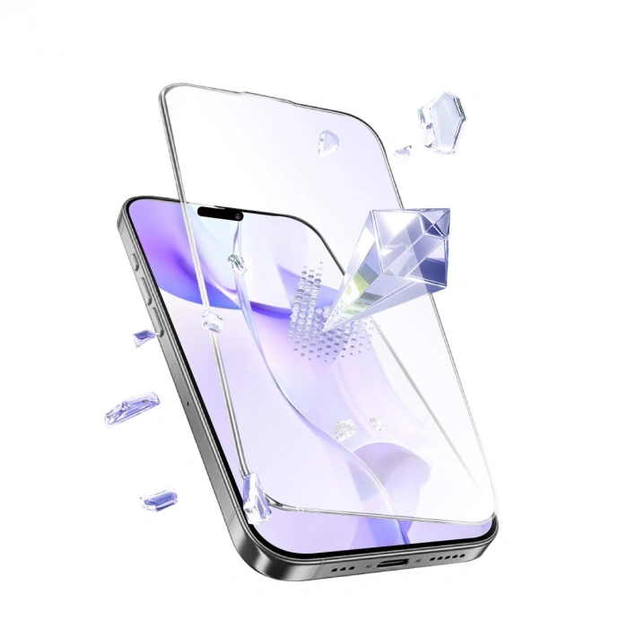 Apple İphone 15 Pro Bilvis 5in1 3d Magic Cam Ekran Koruyucu - Siyah